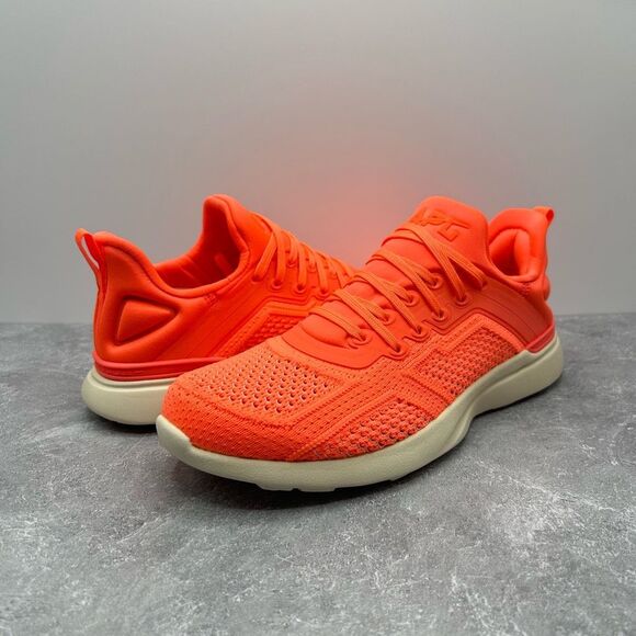 NWT APL Neon Orange Techloom Tracer Sneaker Size 6.5 Running Performance - Picture 3 of 14